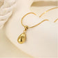 Bold Teardrop Pendant Necklace