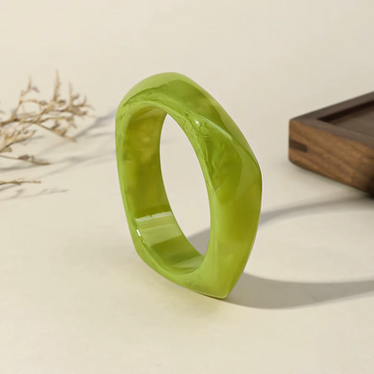 Retro Bright Resin Bangles