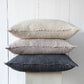 20x20 Linen Throw Pillow Charcoal