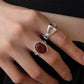 Maroon Cocktail Ring