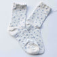 Mini Floral Cotton Crew Socks