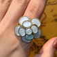 Moonstone Flower Cocktail Ring