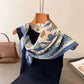 Chrysanthemum Print Vintage Style Scarf