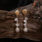 Natural Baroque Pearl Drop Earrings