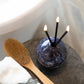 Everlasting Candle SET in Charcoal Marble