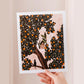 Orange Tree Art Print 8x10"