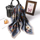 Vintage Inspired Lily Print Silky Scarf