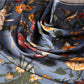 Vintage Inspired Lily Print Silky Scarf