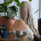 Ceramic Lamp w/ Pleated Shade