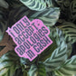 Apologies in Cash Sticker - Holographic Glitter