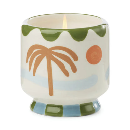 A Dopo Painted Vessel Candles
