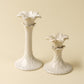 Palm Tree Candle Holders - Cream