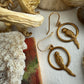 Raw Brass Parrot Drop Earrings