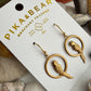 Raw Brass Parrot Drop Earrings