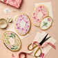 Pink Flora Christmas Card