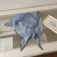 Pinstripe Scarf with Crochet Trim