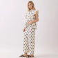 Polka Dot Wide Leg Trousers