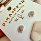 Porcelain Shell Shaped Studs