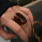 Vintage Style Resin Statement Ring