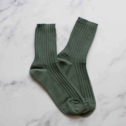 Ribbed Knit Socks
