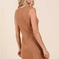 Ribbed Knit Sleeveless Sweater Dress