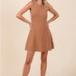 Ribbed Knit Sleeveless Sweater Dress
