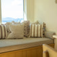 20x20 Stripe Ruffle Pillow - Fawn