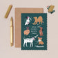 Santa Paws Christmas Card