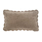 21 x 12" Velvet Scallop Pillow in Mink
