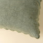 20x20 Scalloped Edge Pillow - Sage