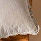 21 x 12" Velvet Scallop Pillow in Fog