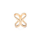 X Shaped Gold Scarf Ring