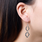 Mod Silver Circle Earrings