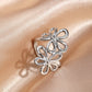 Silver Flower Power Ring