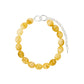 Still Statement Necklace - Silver + Light Amber