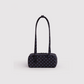 Baggu Small Nylon Bowler Bag in Blue Micro Dot