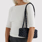 Baggu Small Nylon Bowler Bag in Blue Micro Dot