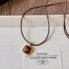 Vintage Square Agate Pendant