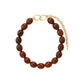 Still Statement Necklace - Gold +Deep Amber