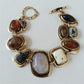 Inlaid Stone Retro Style Bracelet