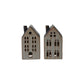 Stoneware House Tealight Holder