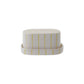 Striped Stoneware Butter Dish