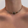 Tiger Eye Beaded Choker