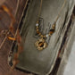 Tiger Eye and Pearl Pendant Necklace