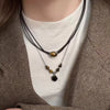 Tiger Eye + Cord Choker
