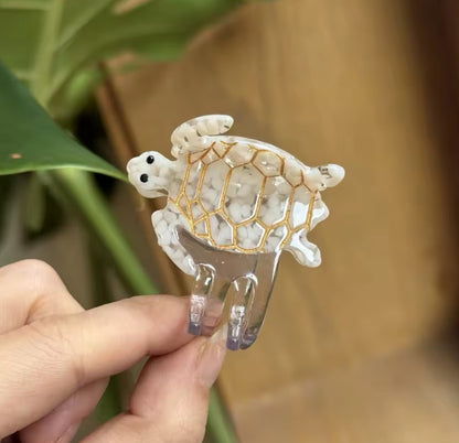 Sea Life Hair Claw - Tiny Turtle