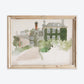 Vintage Watercolour House 8x10" Print