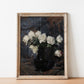 Vintage White Roses 5x7" Print
