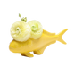 Carp Bud Vase in Yellow