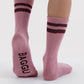 Baggu Ribbed Socks - Wild Plum Stripe